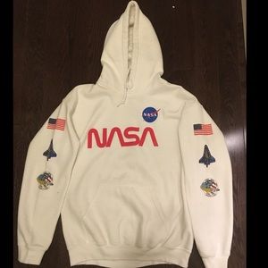 white nasa sweatshirt